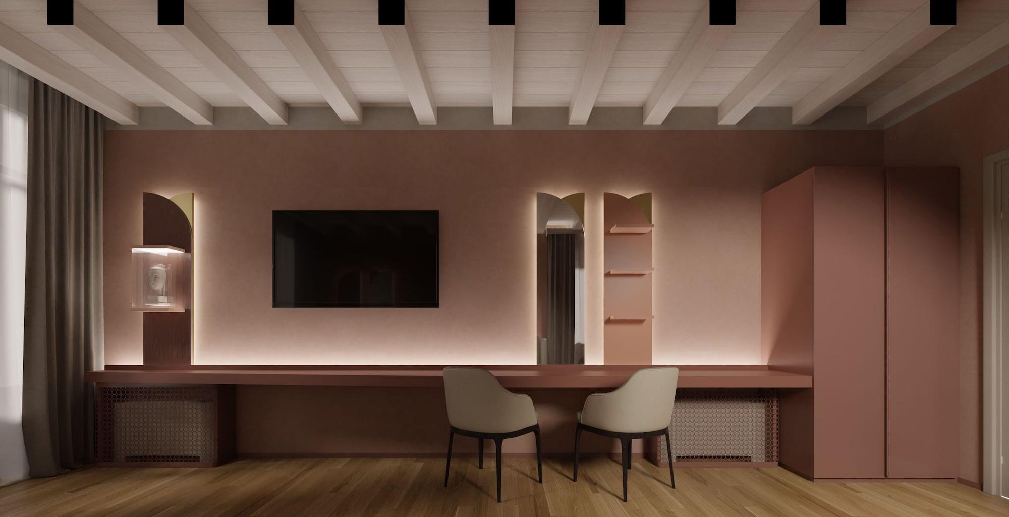 Отель Relais Balcone Di Giulietta Верона Экстерьер фото 3D rendering of a living room