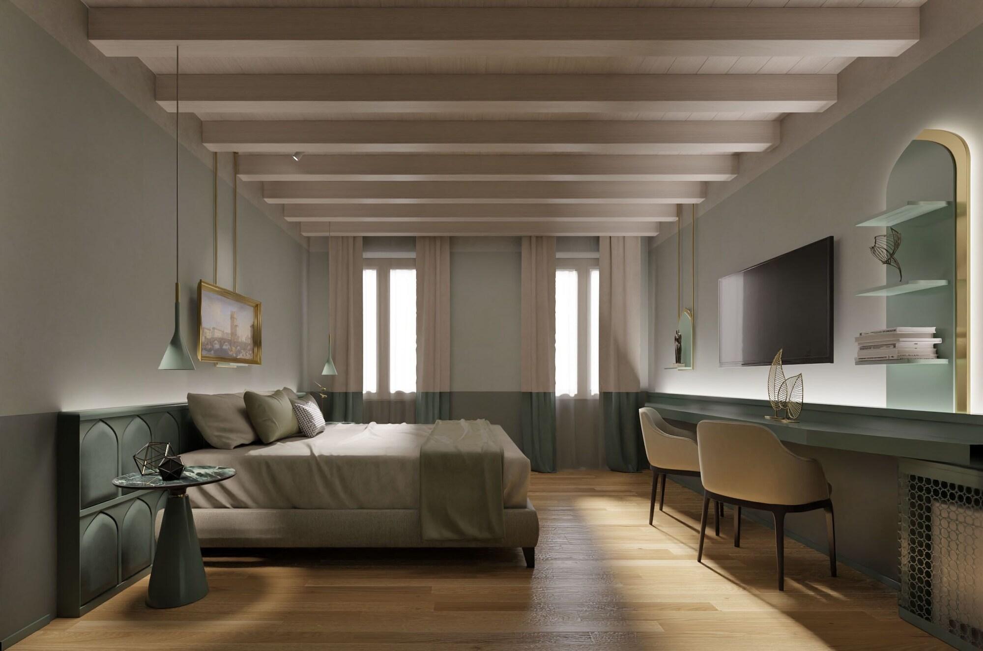 Отель Relais Balcone Di Giulietta Верона Экстерьер фото 3D rendering of a bedroom