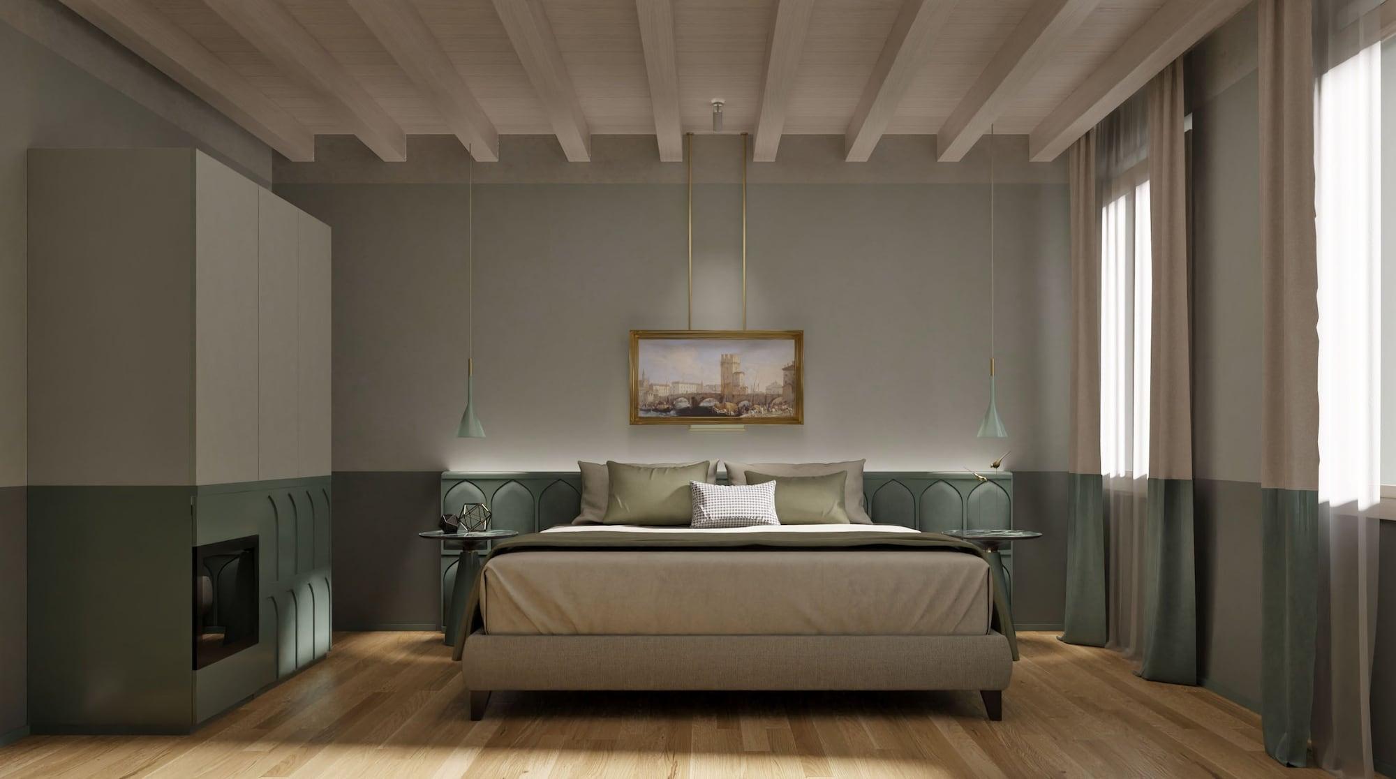 Отель Relais Balcone Di Giulietta Верона Экстерьер фото 3D rendering of a bedroom